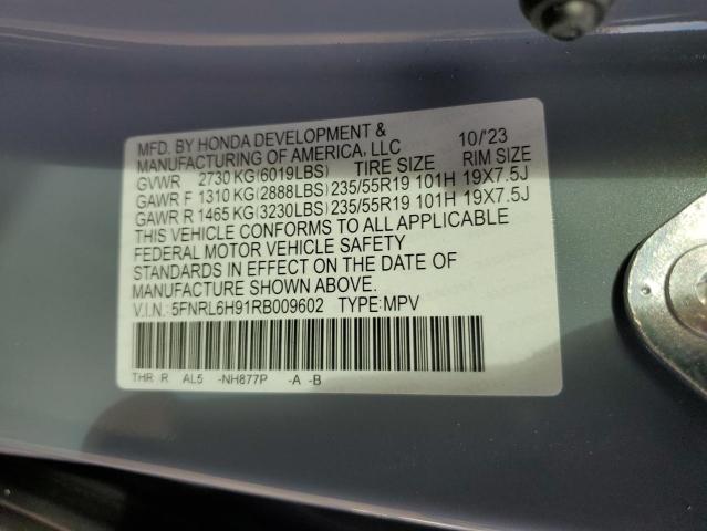 2024 HONDA ODYSSEY EL - 5FNRL6H91RB009602