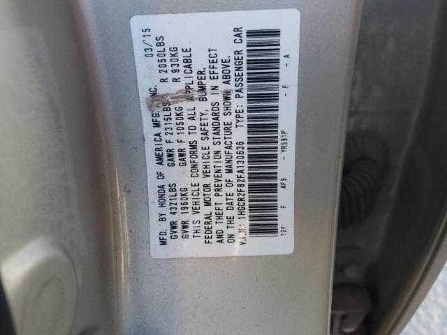 1HGCR2F82FA130636 | 2015 HONDA ACCORD EXL