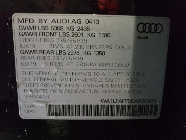 VIN WA1LFAFP5DA090469 2013 Audi Q5, Premium Plus no.14