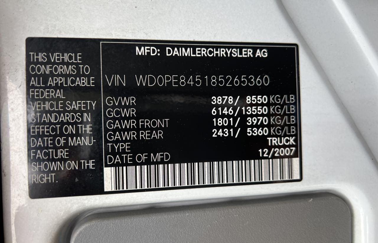 WD0PE845185265360 2008 Dodge Sprinter 2500