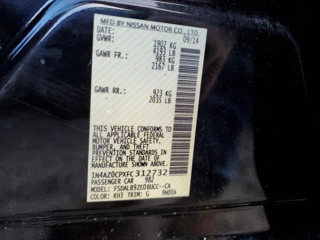 1N4AZ0CPXFC312732 | 2015 NISSAN LEAF S