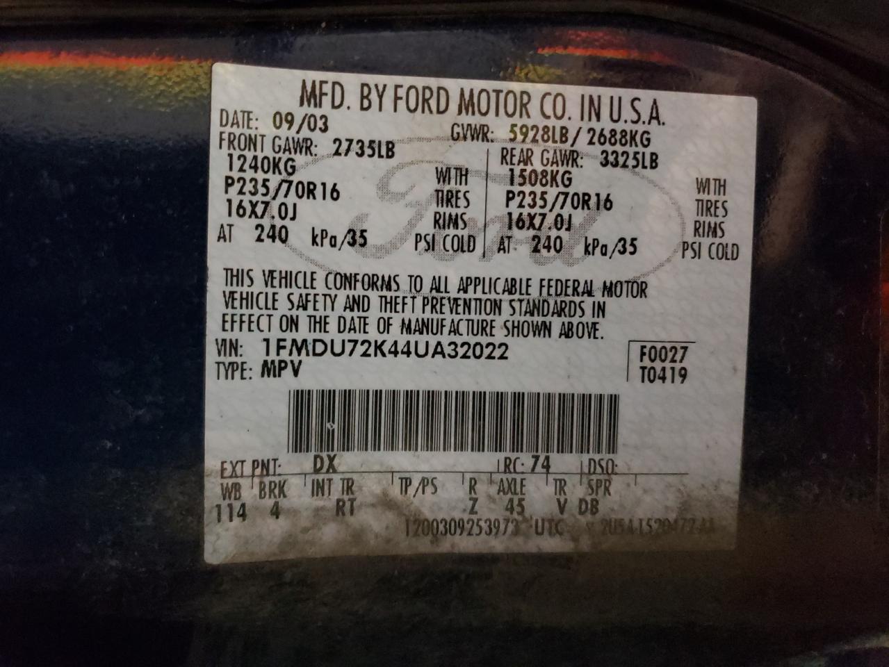 1fmdu72k44ua32022 1FMDU72K44UA32022 2004 Ford Explorer Xls