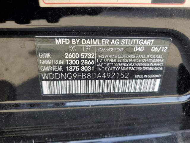 VIN WDDNG9FB8DA492152 2013 Mercedes-Benz S-Class, 400 no.12