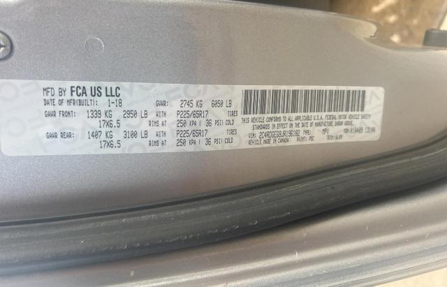2C4RDGEG9JR196182 2018 Dodge Grand Caravan Gt