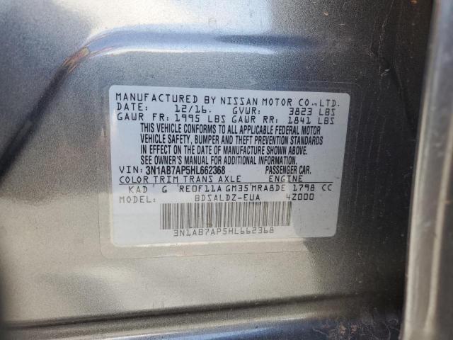 2017 NISSAN SENTRA S - 3N1AB7AP5HL662368