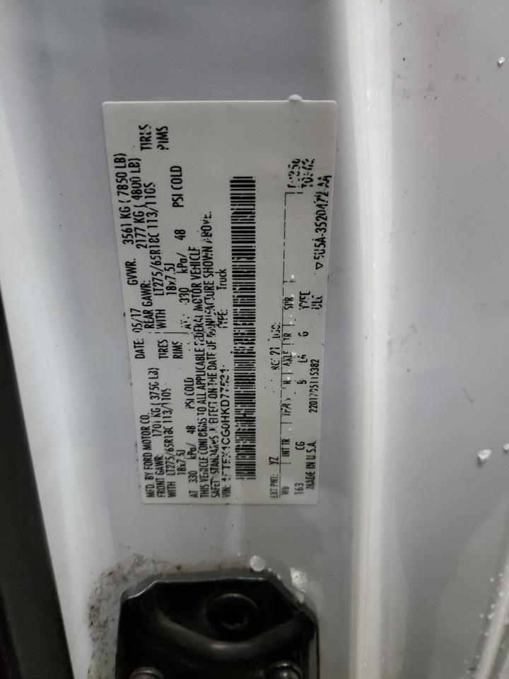 1FTFX1CG0HKD77531 FORD F-150 2017