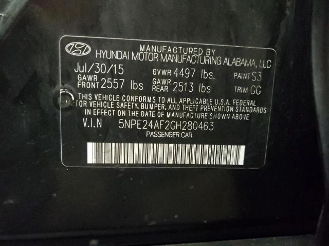 2016 HYUNDAI SONATA SE 5NPE24AF2GH280463