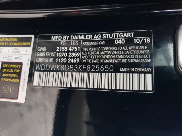 WDDWK8DB3KF825650 2019 MERCEDES-BENZ C-CLASS, photo no. 12