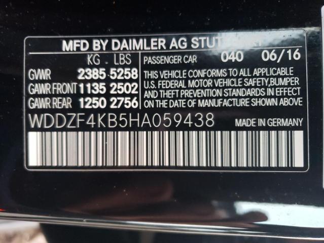 WDDZF4KB5HA059438 2017 MERCEDES-BENZ E-CLASS, photo no. 12