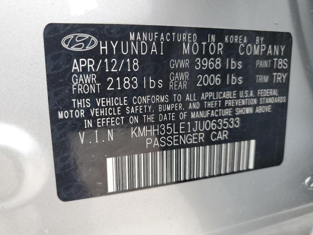 2018 HYUNDAI ELANTRA GT KMHH35LE1JU063533