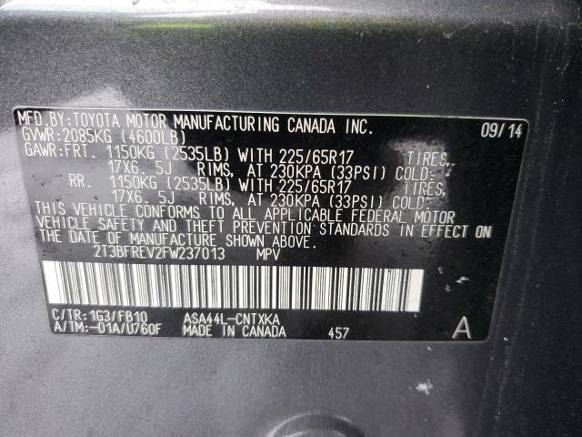 2015 TOYOTA RAV4 LE - 2T3BFREV2FW237013