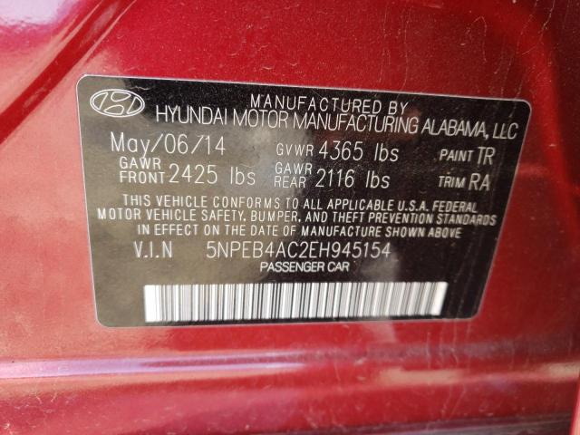 5NPEB4AC2EH945154 | 2014 HYUNDAI SONATA GLS