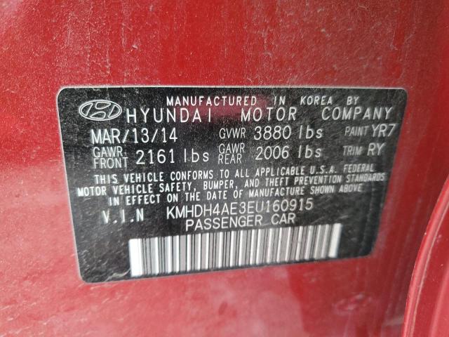 KMHDH4AE3EU160915 | 2014 HYUNDAI ELANTRA SE