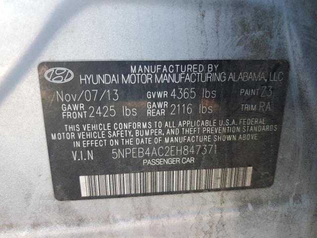 5NPEB4AC2EH847371 | 2014 HYUNDAI SONATA GLS