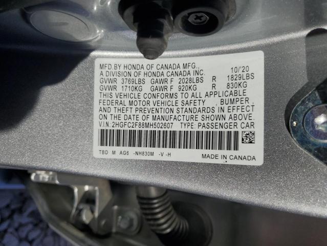2021 HONDA CIVIC SPOR - 2HGFC2F88MH502607