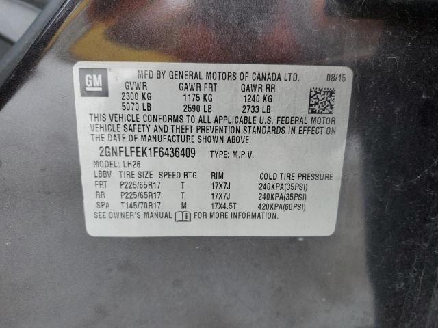 2GNFLFEK1F6436409 | 2015 Chevrolet equinox lt