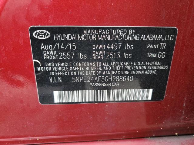 2016 HYUNDAI SONATA SE - 5NPE24AF5GH288640