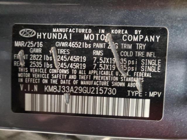 KM8J33A29GU215730 | 2016 HYUNDAI TUCSON LIM