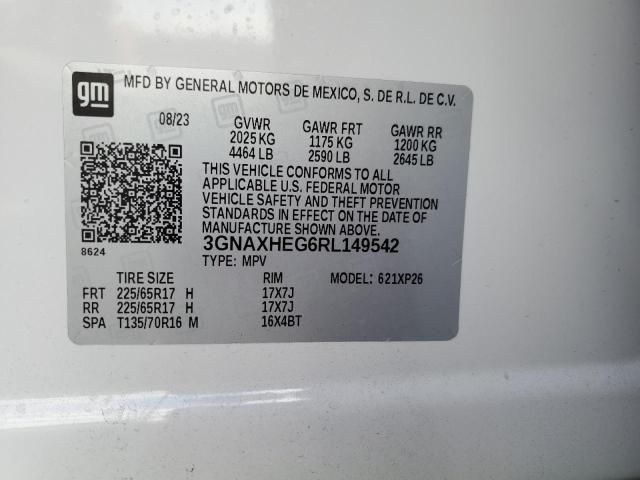 3GNAXHEG6RL149542 | 2024 CHEVROLET EQUINOX LS