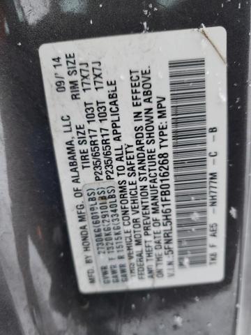 5FNRL5H61FB016268 | 2015 HONDA ODYSSEY EX