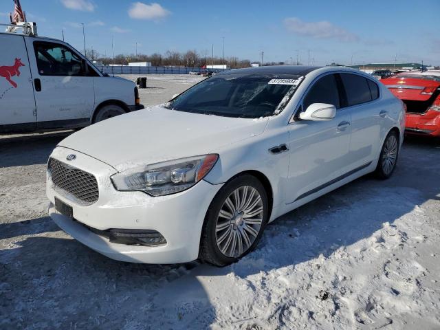 KIA K900 2015 white  gas KNALU4D49F6025052 photo #1