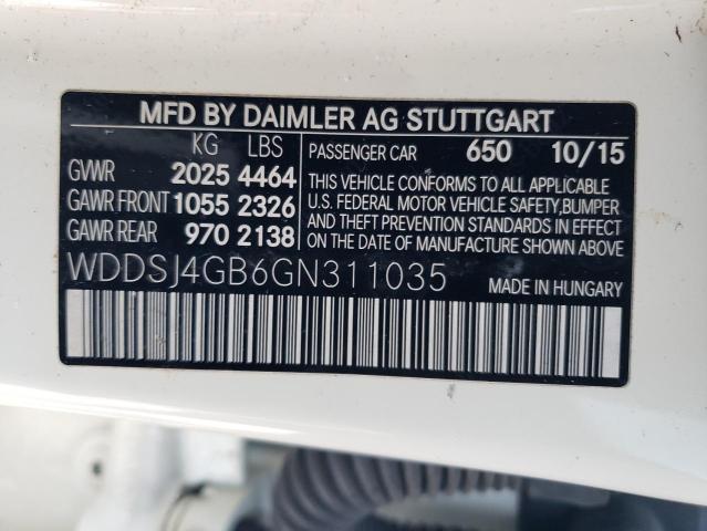 VIN WDDSJ4GB6GN311035 2016 Mercedes-Benz CLA-Class,... no.13