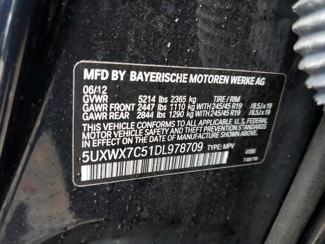 VIN 5UXWX7C51DL978709 2013 BMW X3, Xdrive35I no.13