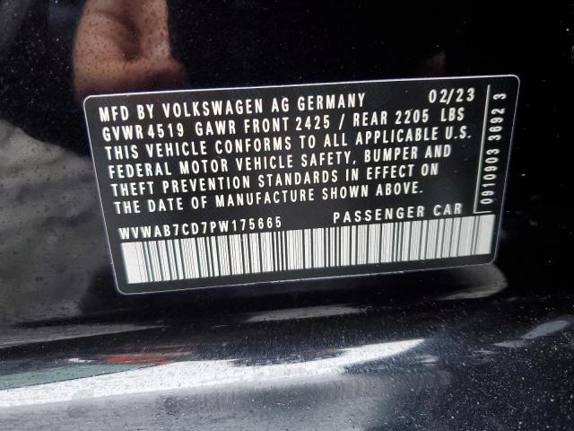 2023 VOLKSWAGEN GOLF R 20T WVWAB7CD7PW175665