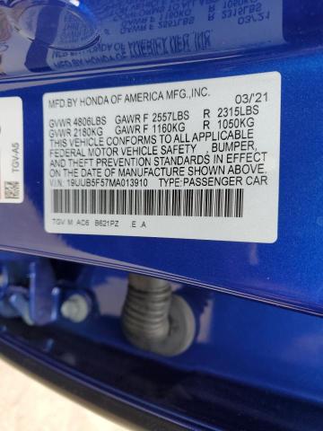 2021 ACURA TLX TECH A - 19UUB5F57MA013910