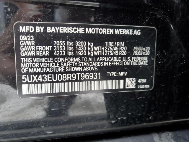 5UX43EU08R9T96931 | 2024 BMW X5 XDRIVE5