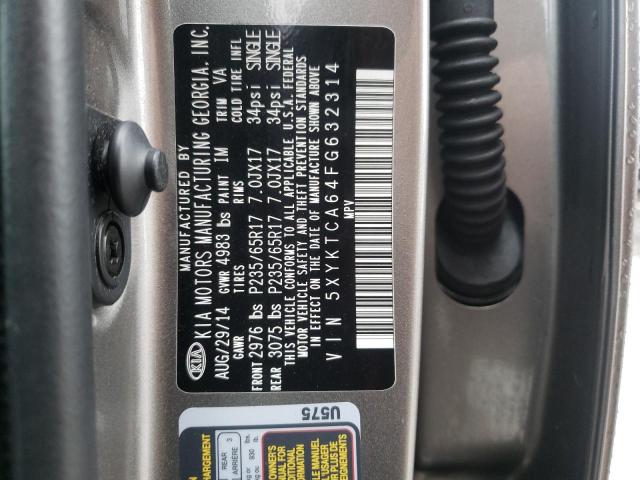 2015 KIA SORENTO LX - 5XYKTCA64FG632314