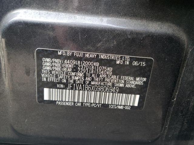 JF1VA1B6XG9806949 | 2016 SUBARU WRX