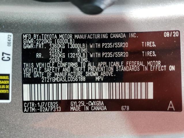 2020 LEXUS RX 450H F- 2T2YGMDA5LC056188