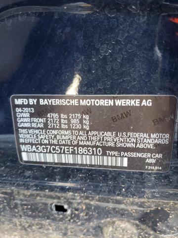 2014 BMW 328 Xi VIN: WBA3G7C57EF186310 Lot: 40841164