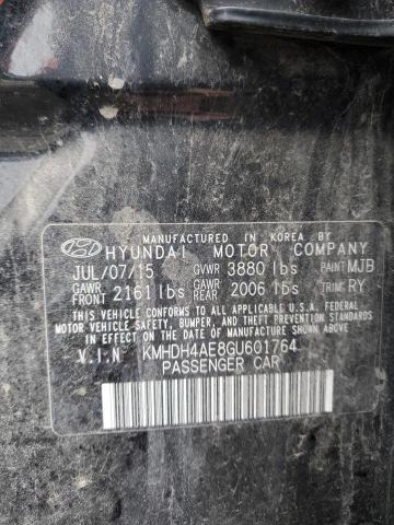 2016 HYUNDAI ELANTRA SE - KMHDH4AE8GU601764