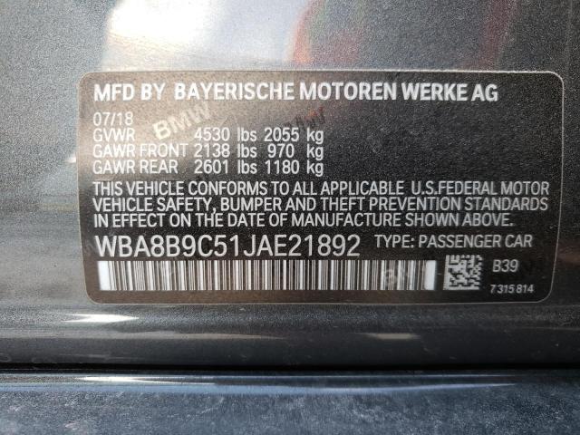 2018 BMW 330 I - WBA8B9C51JAE21892