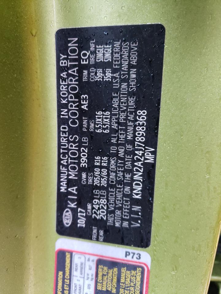 KNDJN2A24J7898368 2018 Kia Soul