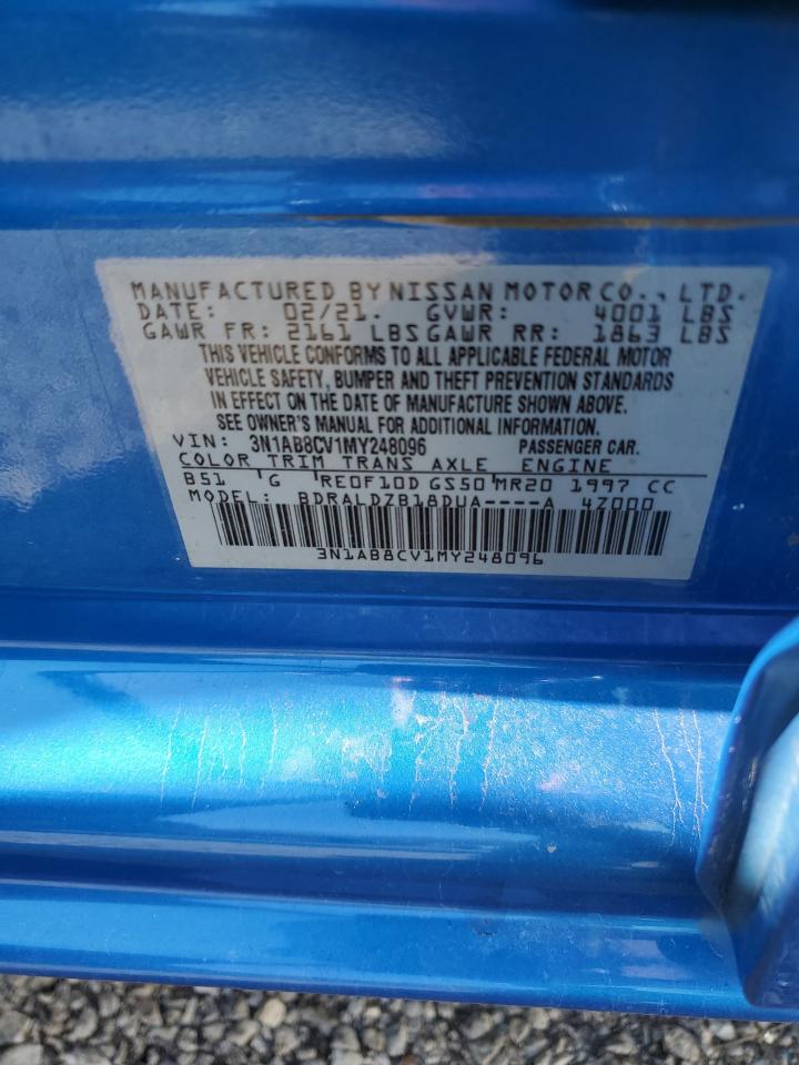 VIN: 3N1AB8CV1MY248096 2021 NISSAN SENTRA