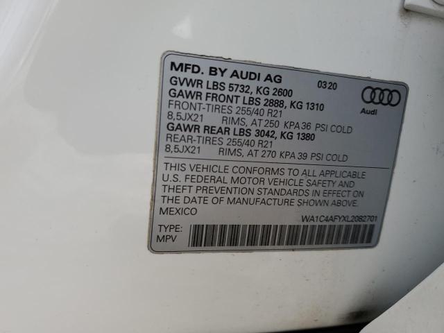 2020 AUDI SQ5 PRESTI WA1C4AFYXL2082701