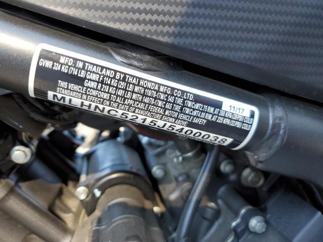 2018 HONDA CB300 F MLHNC5215J5400038