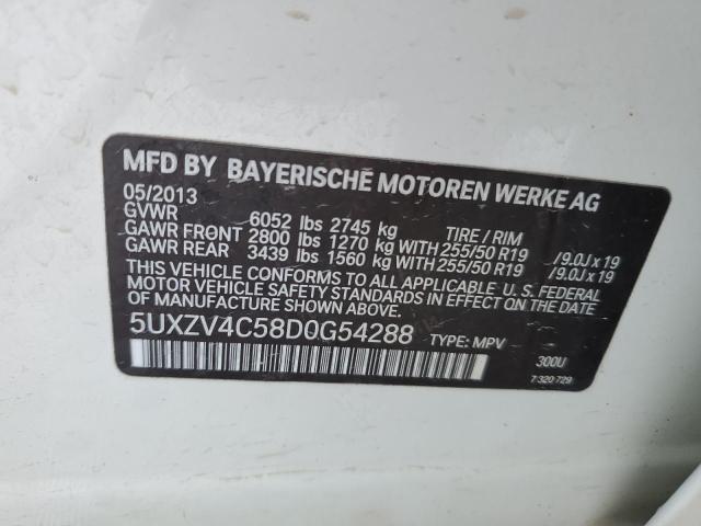 5UXZV4C58D0G54288 | 2013 BMW x5 xdrive35i