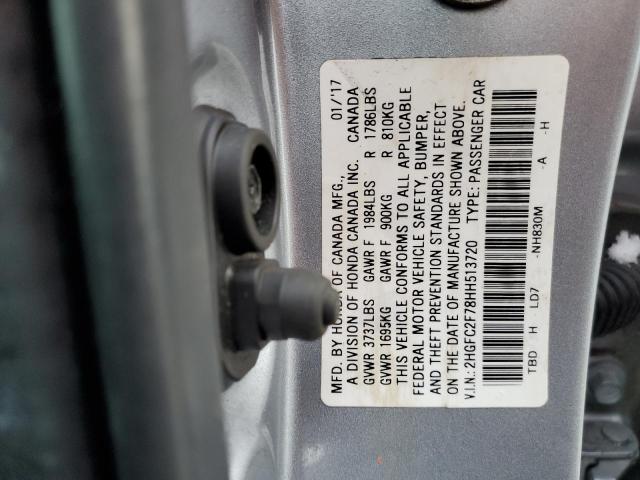 2017 HONDA CIVIC EX - 2HGFC2F78HH513720