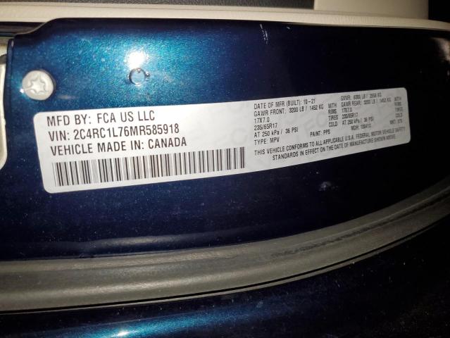 2C4RC1L76MR585918 2021 CHRYSLER PACIFICA, photo no. 13