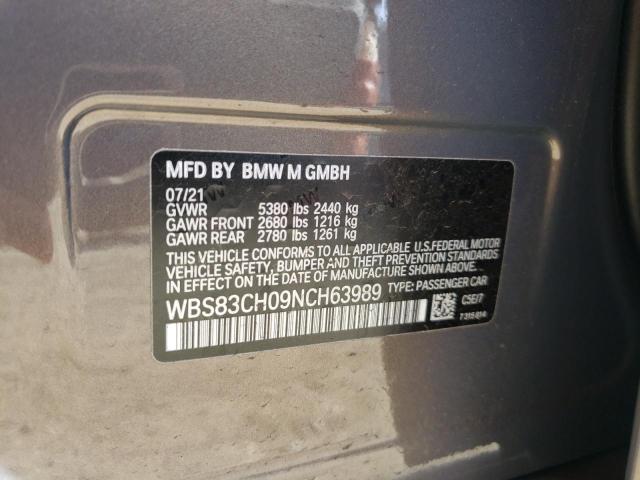 WBS83CH09NCH63989 BMW M5  12