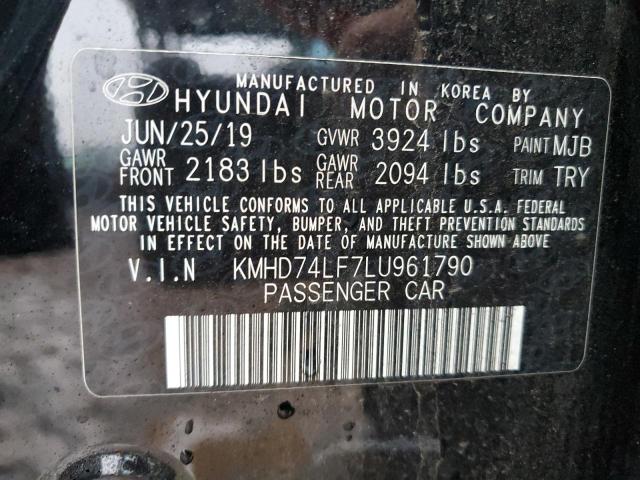 KMHD74LF7LU961790 Hyundai Elantra SE 12