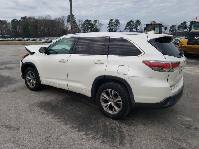 VIN 5TDKKRFHXES005649 2014 Toyota Highlander, Xle no.2