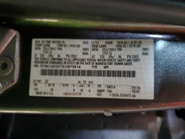 1FMCU0GX7EUB79914 | 2014 FORD ESCAPE SE