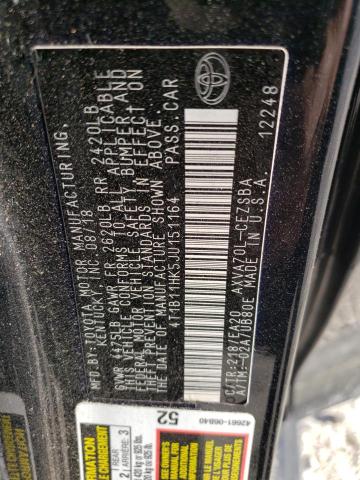 VIN 4T1B11HK5JU151164 2018 Toyota Camry, L no.12