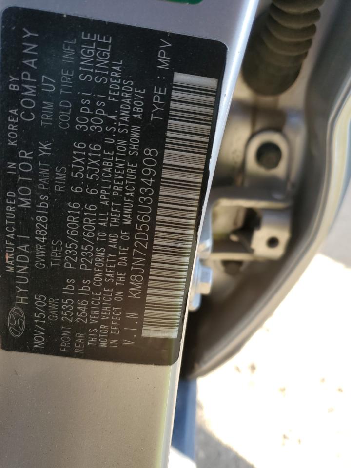 KM8JN72D56U334908 2006 Hyundai Tucson Gls