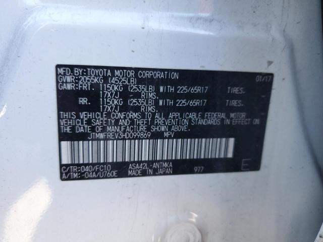 2017 TOYOTA RAV4 XLE - JTMWFREV3HD099869
